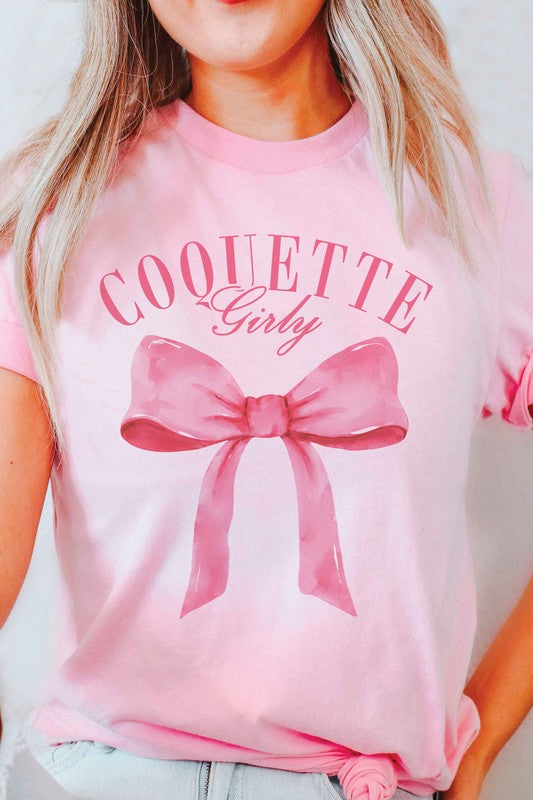 COQUETTE GIRLY RIBBON Graphic T-Shirt A. BLUSH CO.