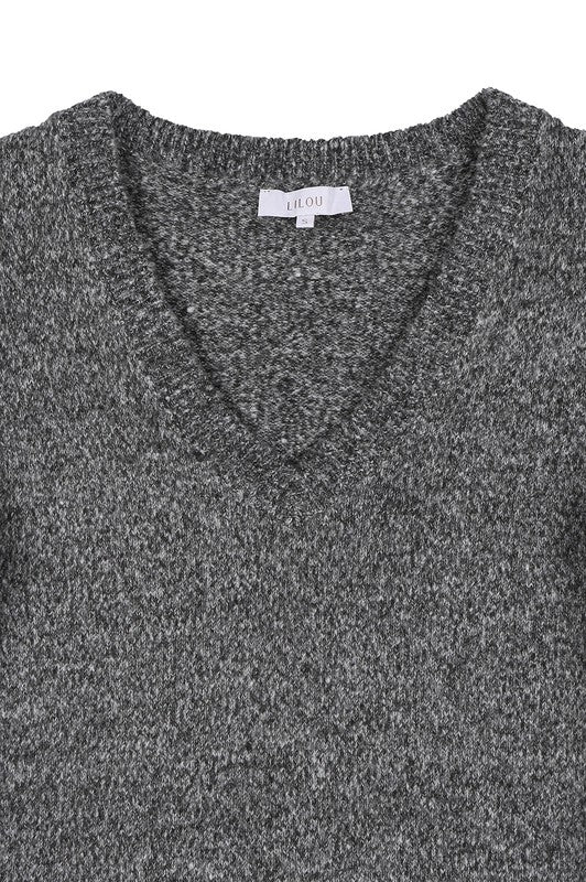 V-neck sweater maxi dress Lilou