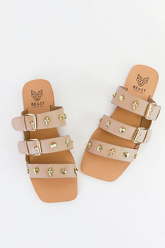 D-LANA-02-STUDED, FLAT, SANDALS Let's See Style