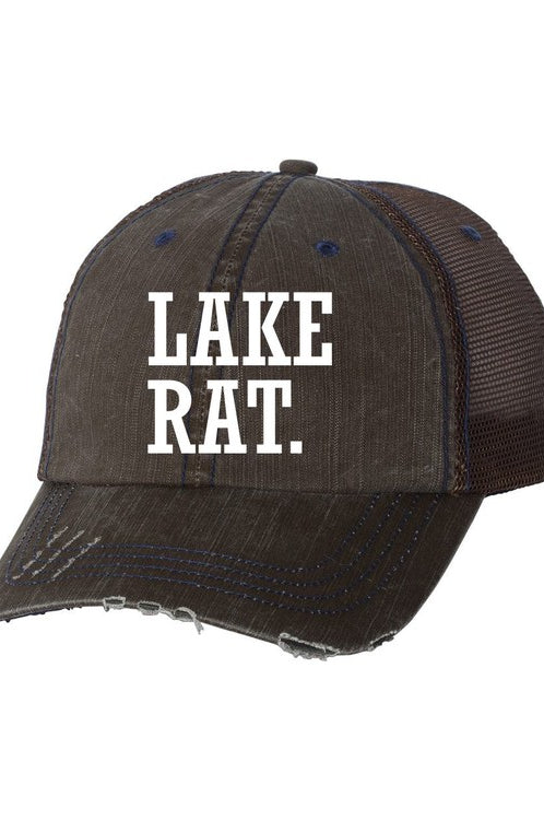 Lake Rat Embroidered Trucker Hat Ocean and 7th