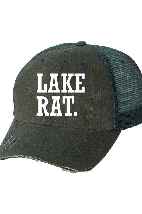 Lake Rat Embroidered Trucker Hat Ocean and 7th