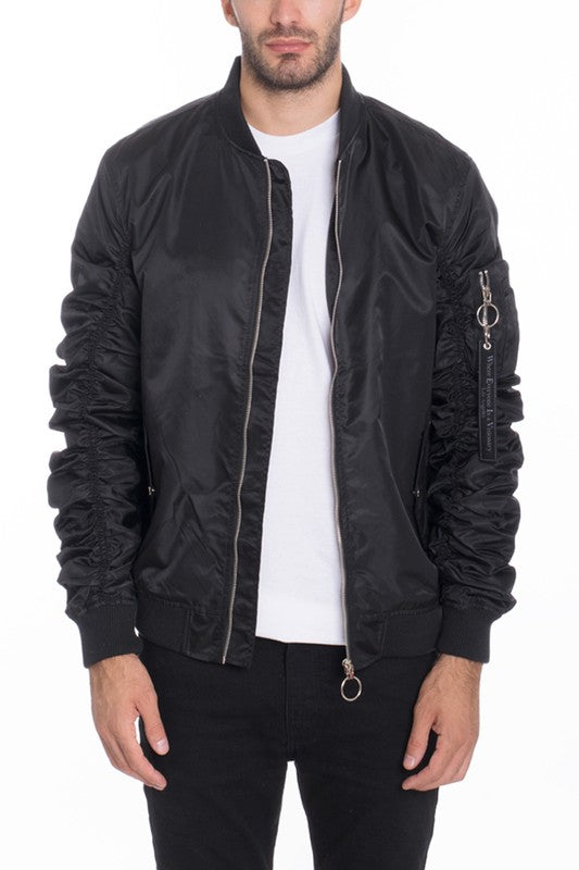 Weiv Men's Casual MA-1 Flight Lined Bomber Jacket WEIV