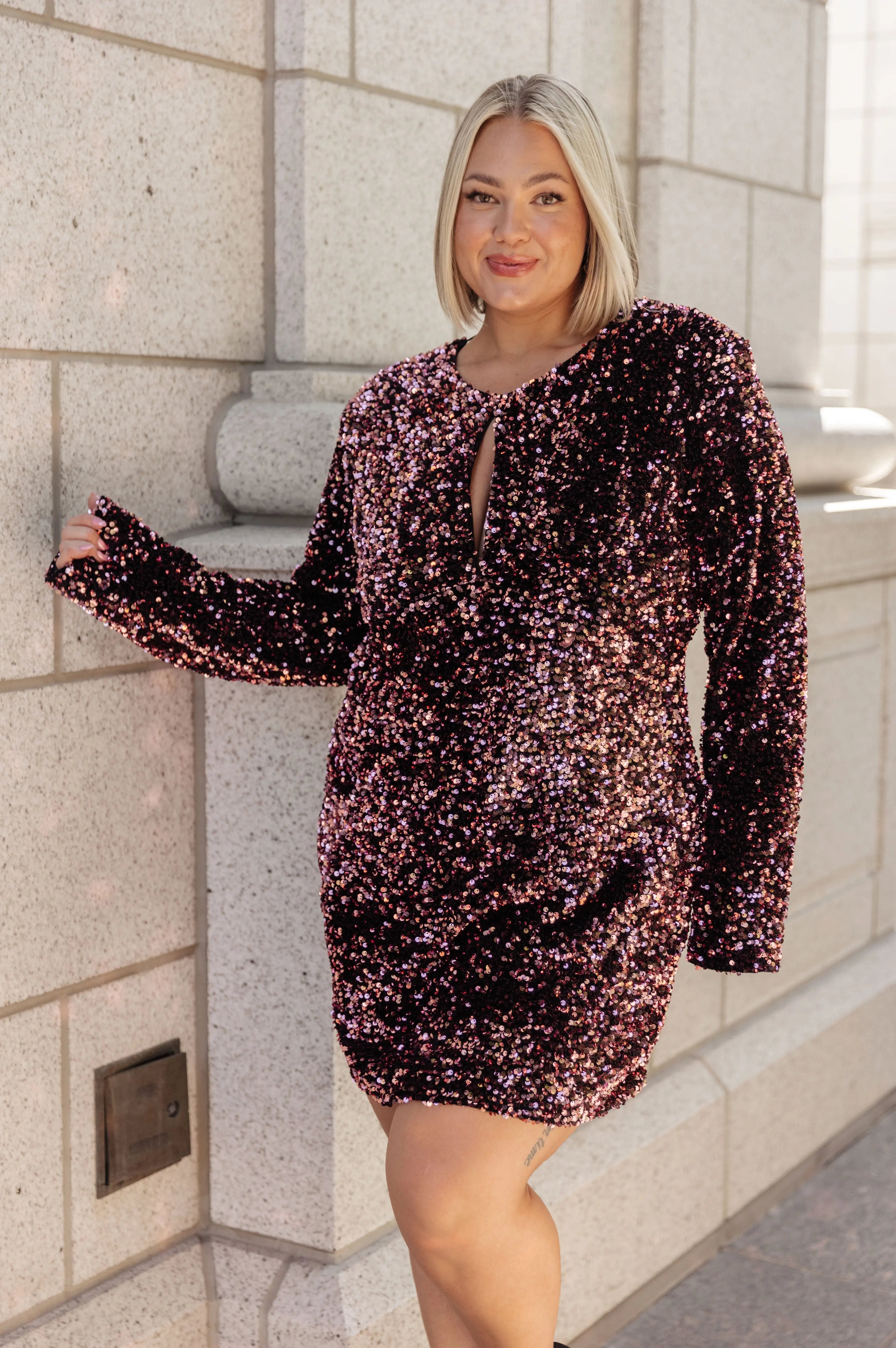 All That Glitters Sequin Dress Ave Shops