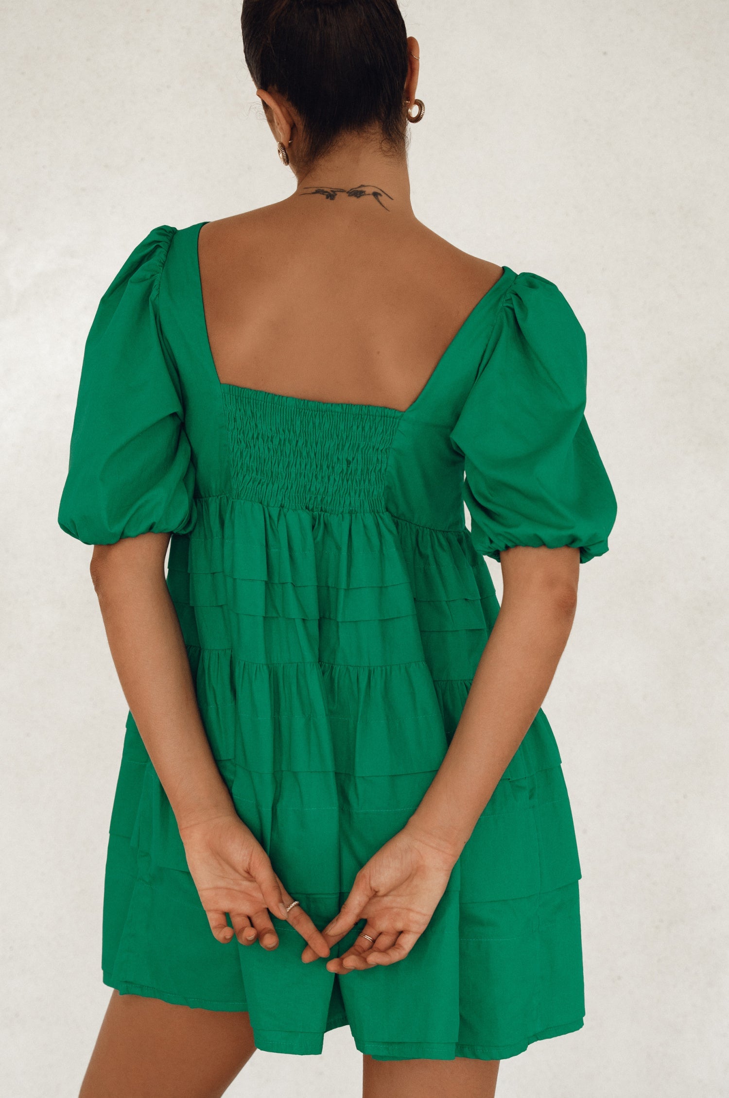 Andrea Babydoll Cotton Mini Dress ELF