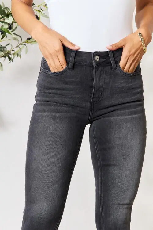 BAYEAS Cropped Skinny Jeans Trendsi