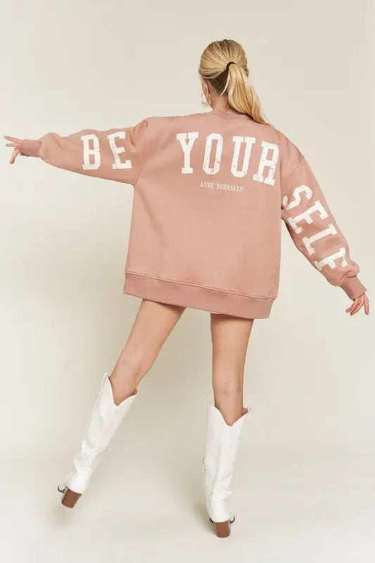 Be Yourself Sweatshirt Jade By Jane