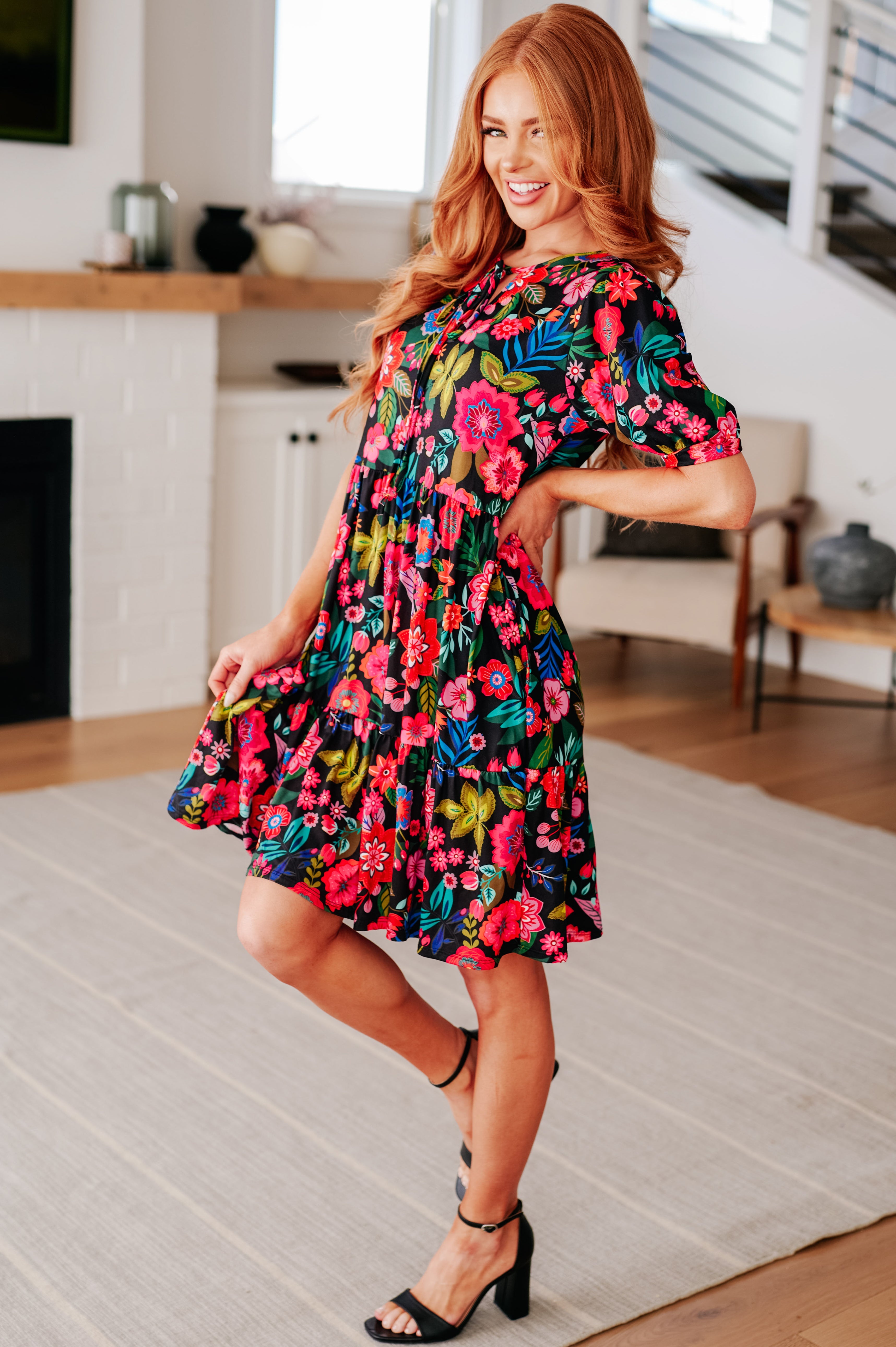 Be Someone Floral Dress Ave Shops