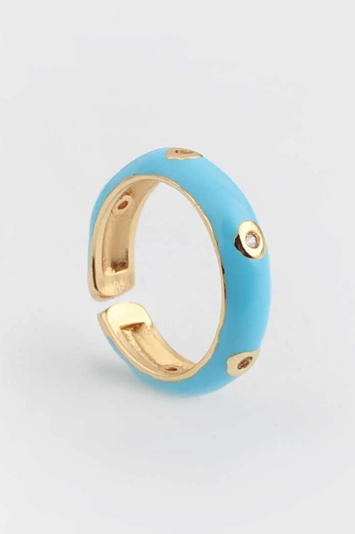Caterpillar Ring |  Light-Blue |  Casual Chic Boutique