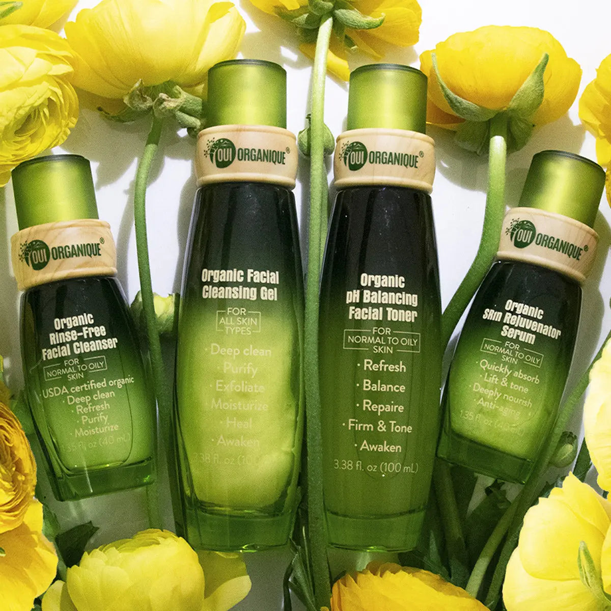 Certified Organic Natural Sunscreen Skin Care Set -Antiaging OUI ORGANIQUE