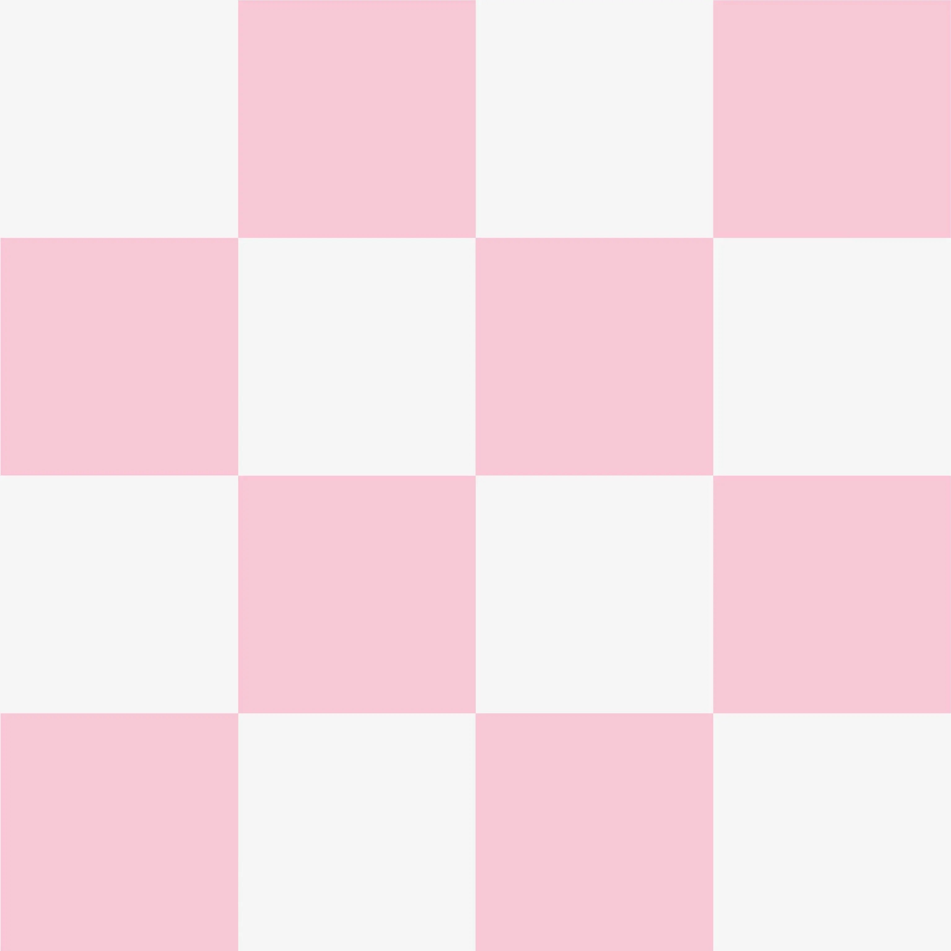 ‘Checkmate’ Checkered Wallpaper in Pink Candy Sorbet Dreams