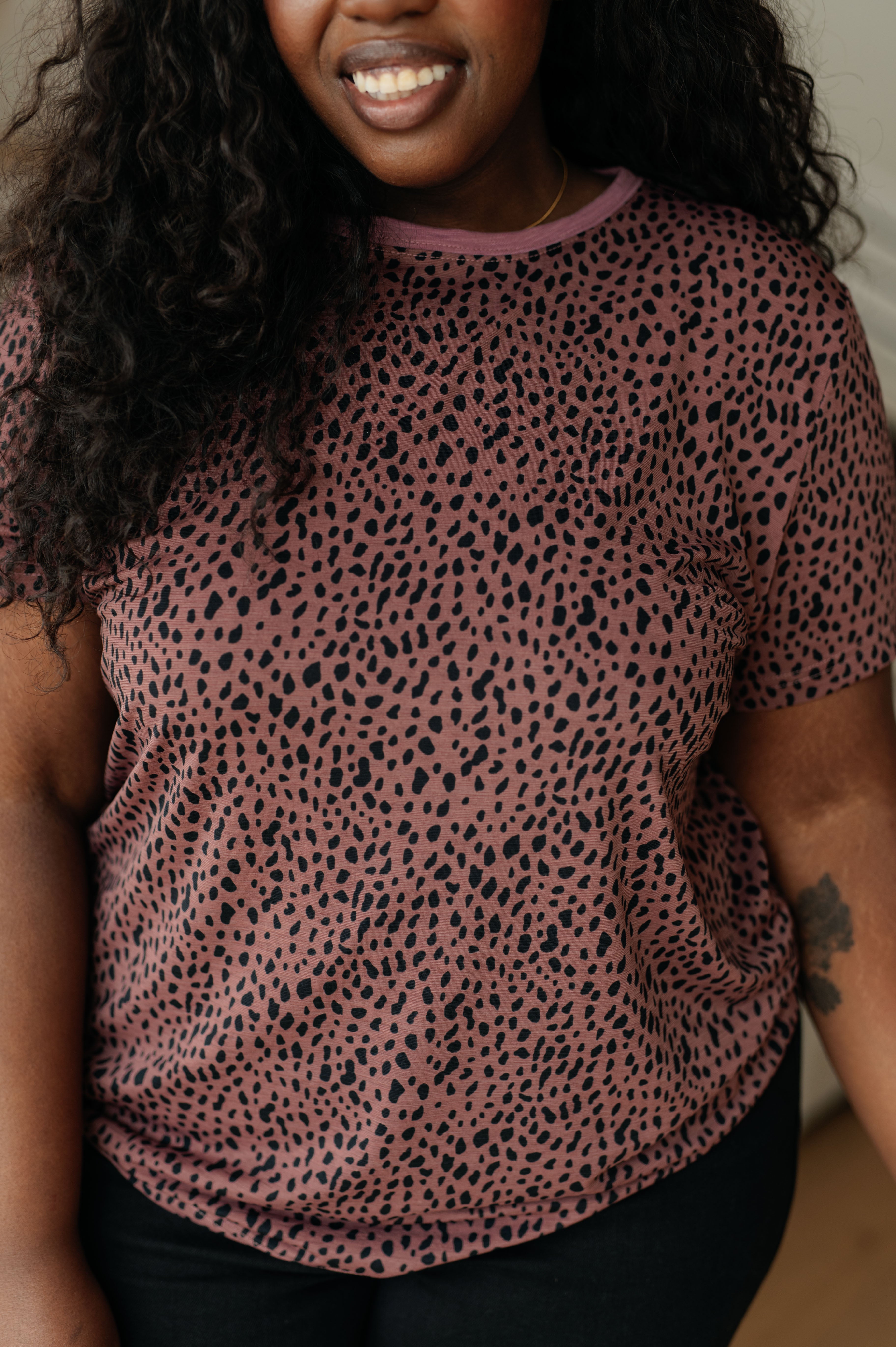 Cheetah Girl Short Sleeve Top Ave Shops