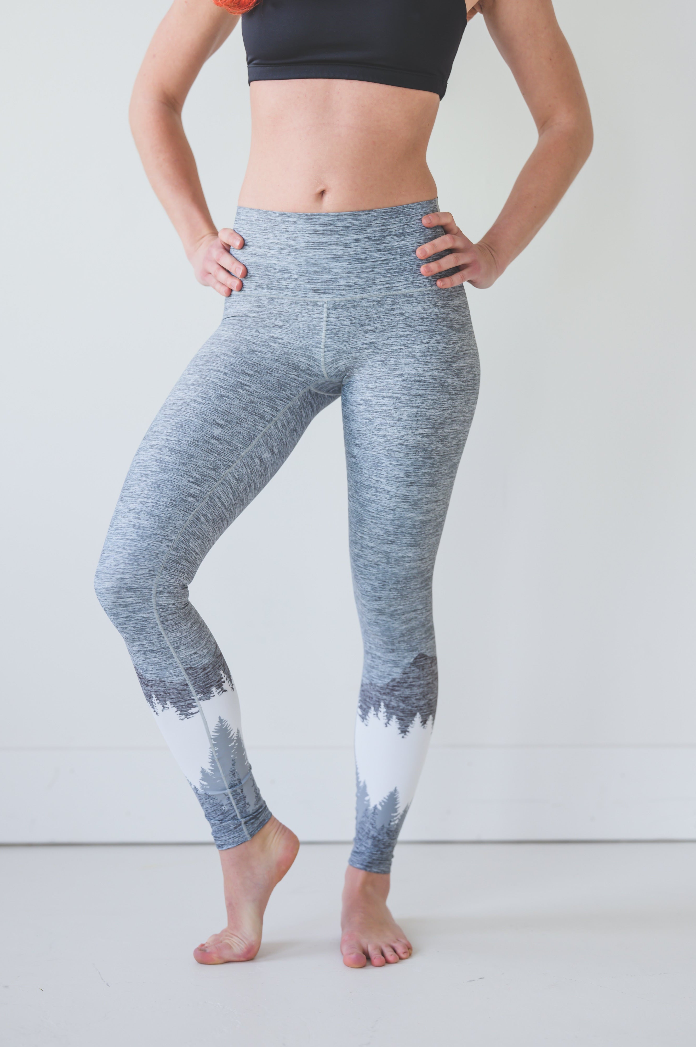 Ash Grey Mountain Yoga Pants Colorado Threads Clothing