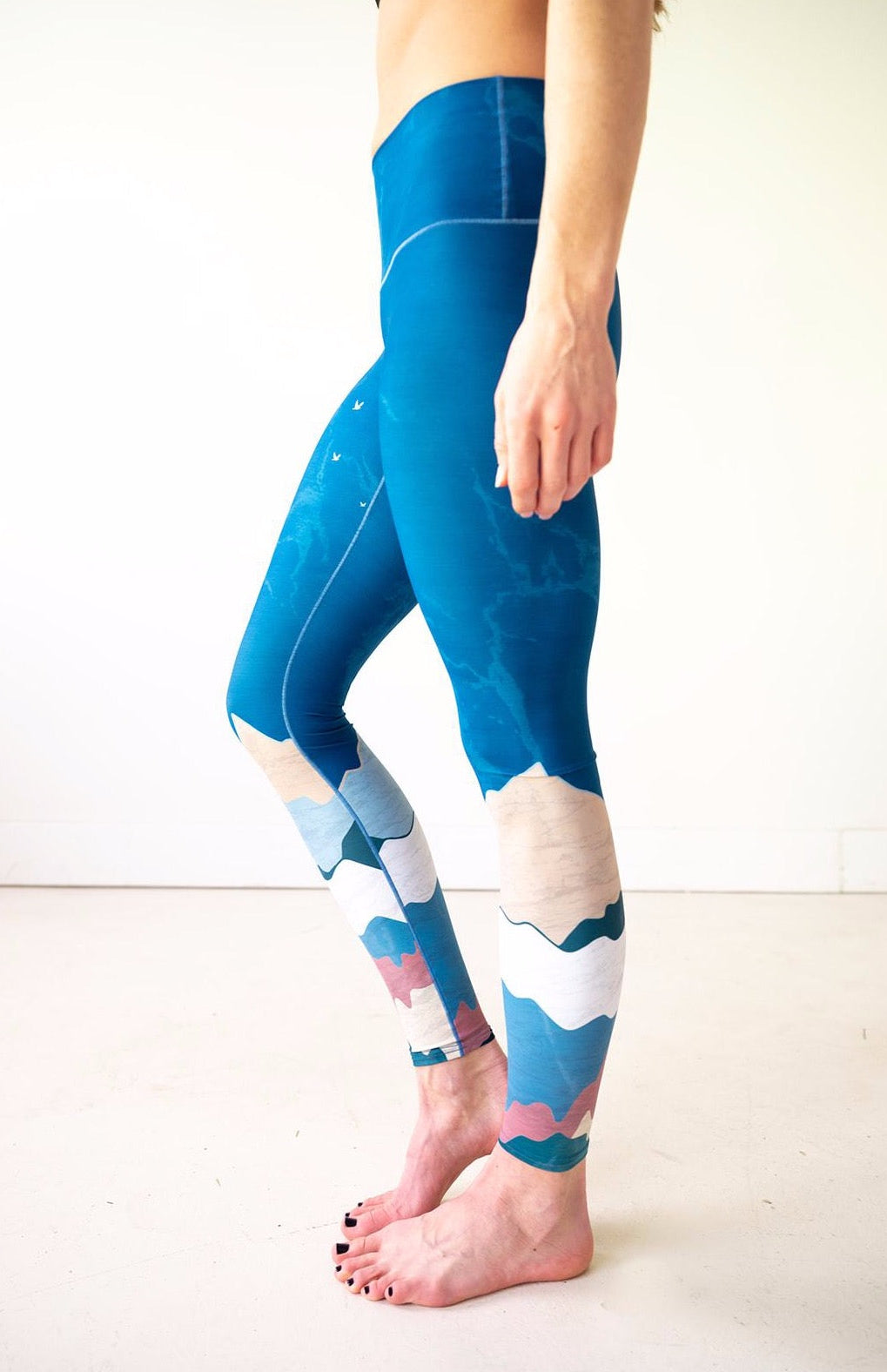 Abstract Mountain Yoga Pants Colorado Threads Clothing