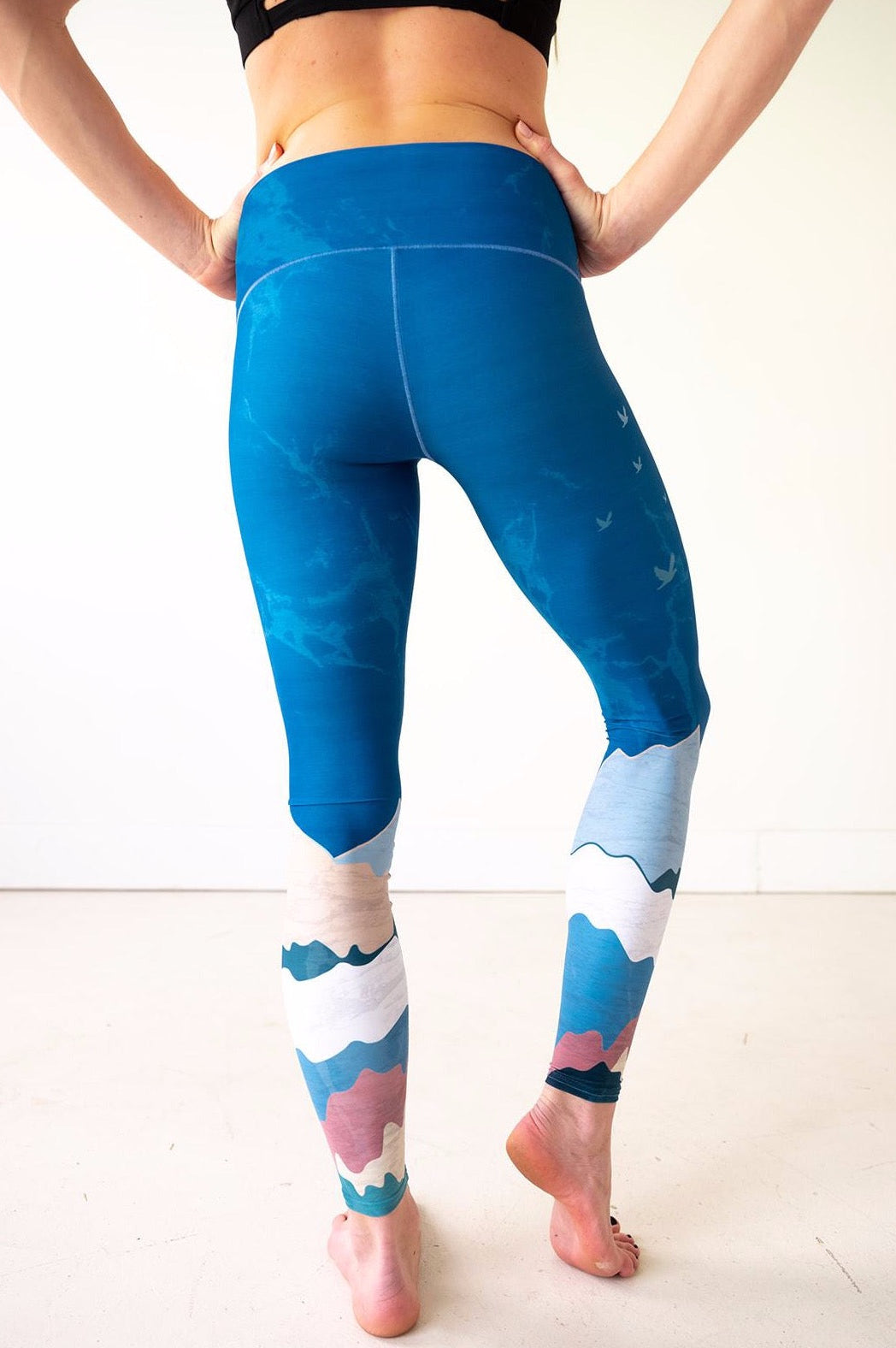 Abstract Mountain Yoga Pants Colorado Threads Clothing