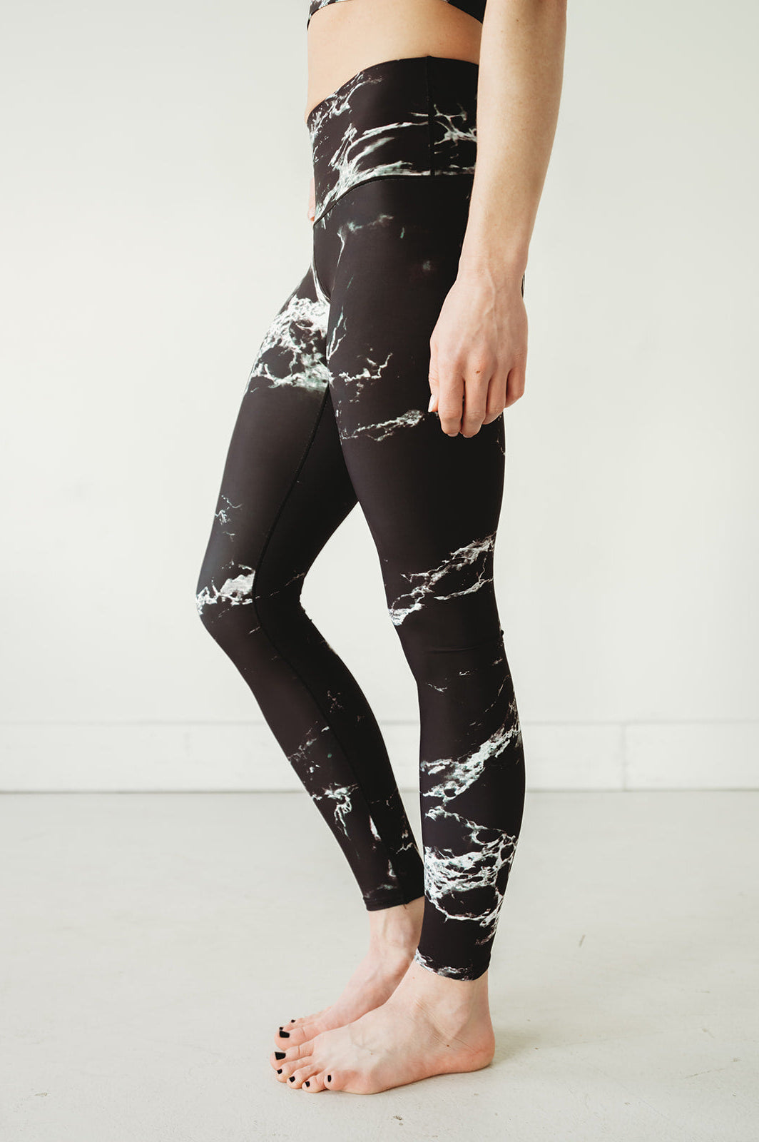 Black Marble Yoga Pants Colorado Threads Clothing