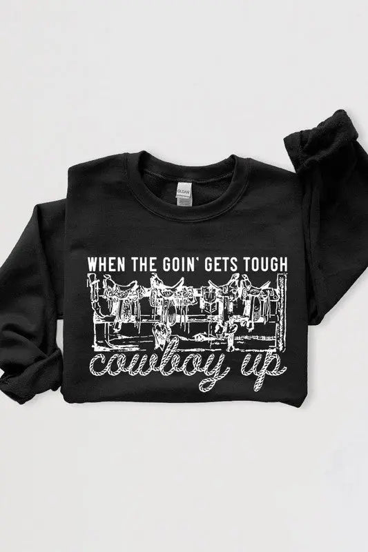 Cowboys Western Saddle Graphic Fleece Sweatshirts Color Bear