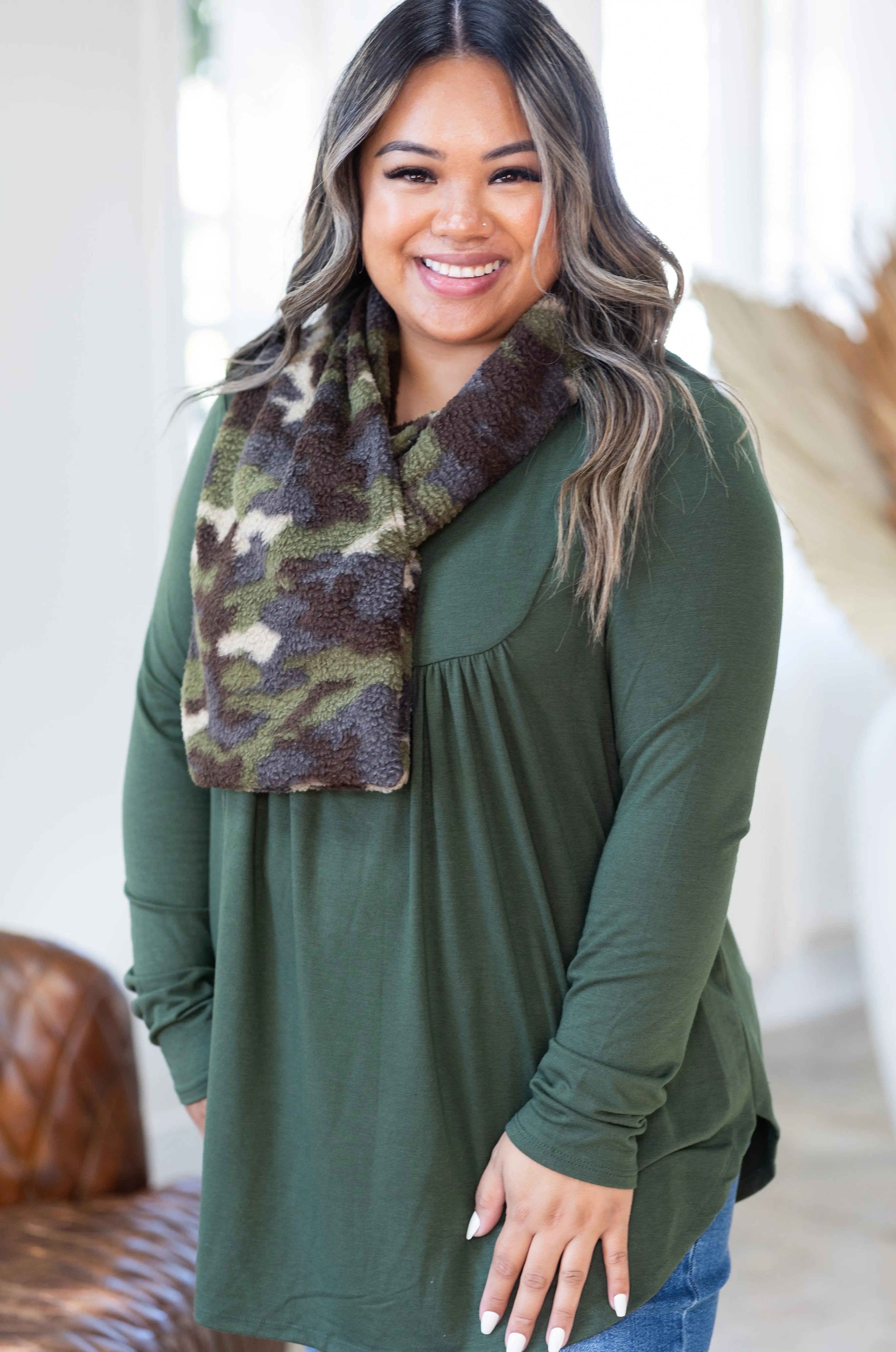 Cuddly Camo Scarf Accessories Boutique Simplified