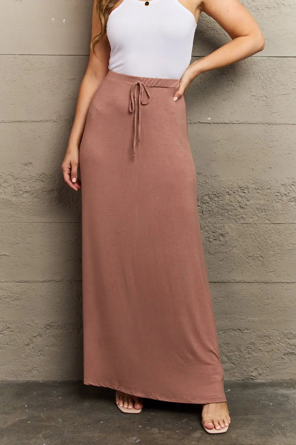 Culture Code For The Day Flare Maxi Skirt in Black Culture Code