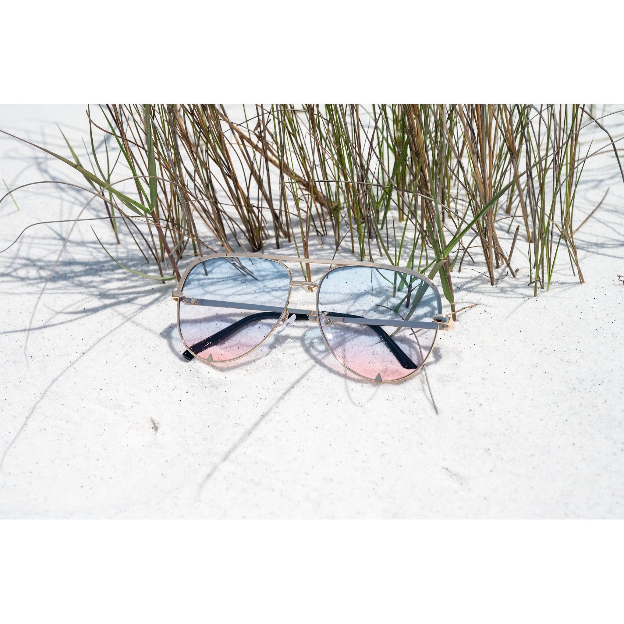 Ready To Ship | The Gold/ Pink Blue Kay - High Quality Unisex Aviator Sunglasses* JuliaRoseWholesale