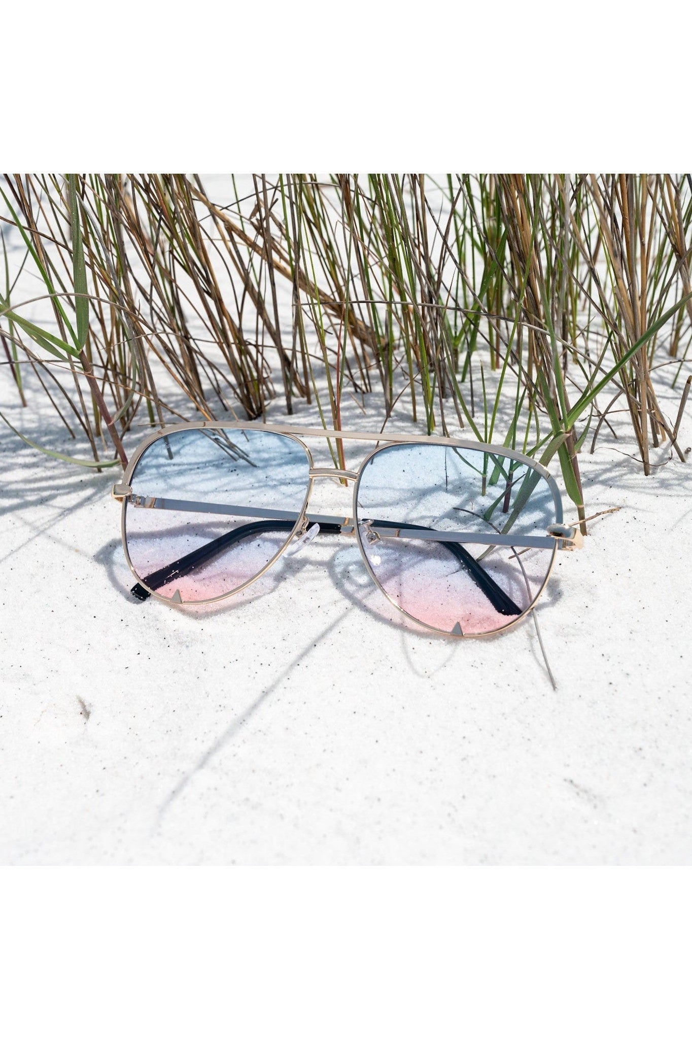 Ready To Ship | The Gold/ Pink Blue Kay - High Quality Unisex Aviator Sunglasses* JuliaRoseWholesale