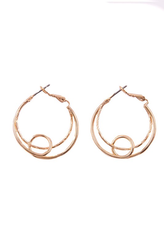 CHIC DOUBLE LAYER HOOP EARRING Bella Chic
