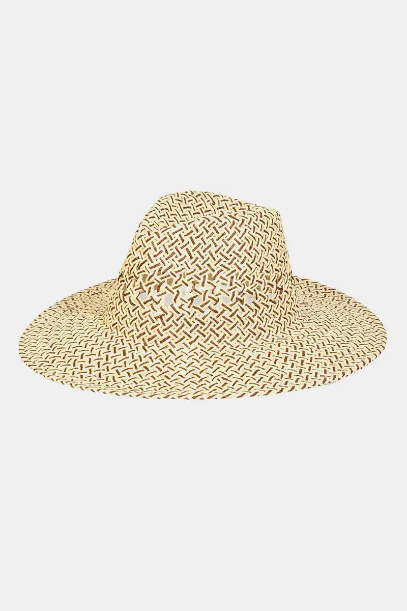 Fame Cutout Woven Straw Hat Trendsi