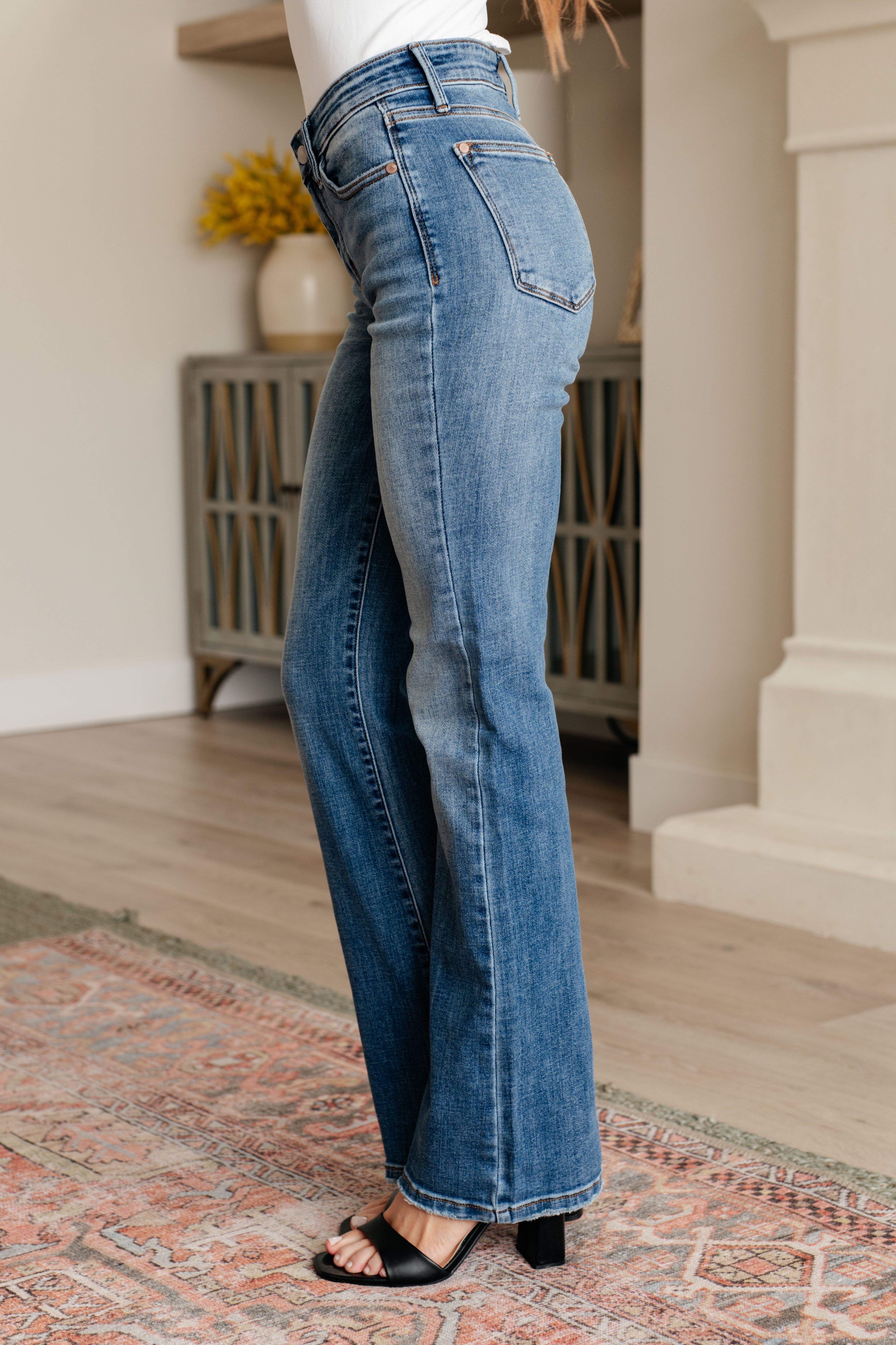 Genevieve Mid Rise Vintage Bootcut Jeans Ave Shops