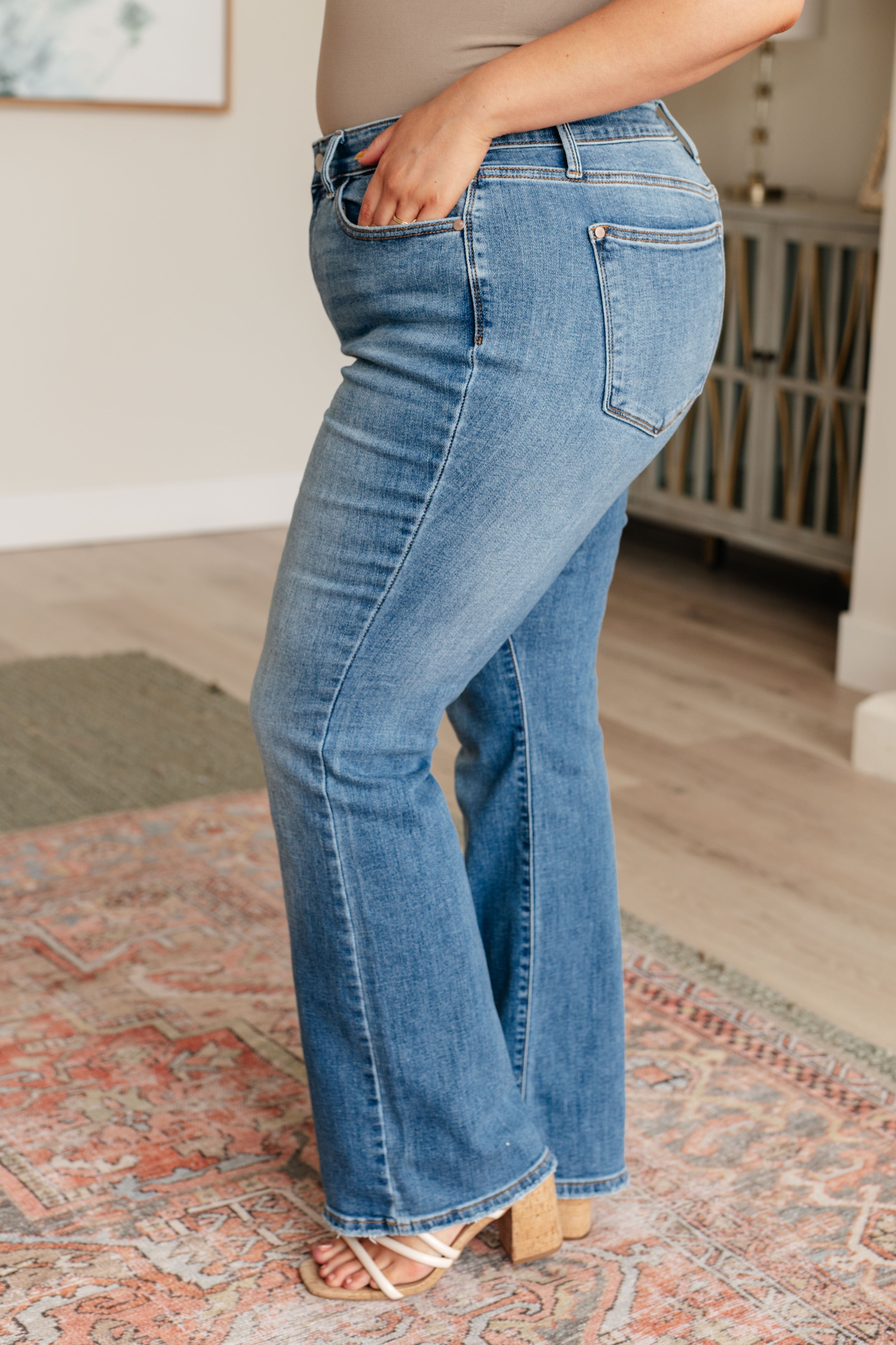 Genevieve Mid Rise Vintage Bootcut Jeans Ave Shops