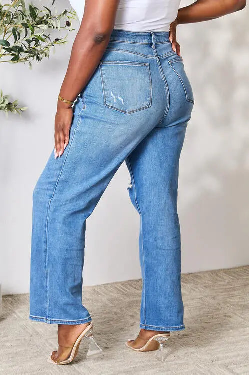 High Waist Distressed Jeans |   |  Casual Chic Boutique