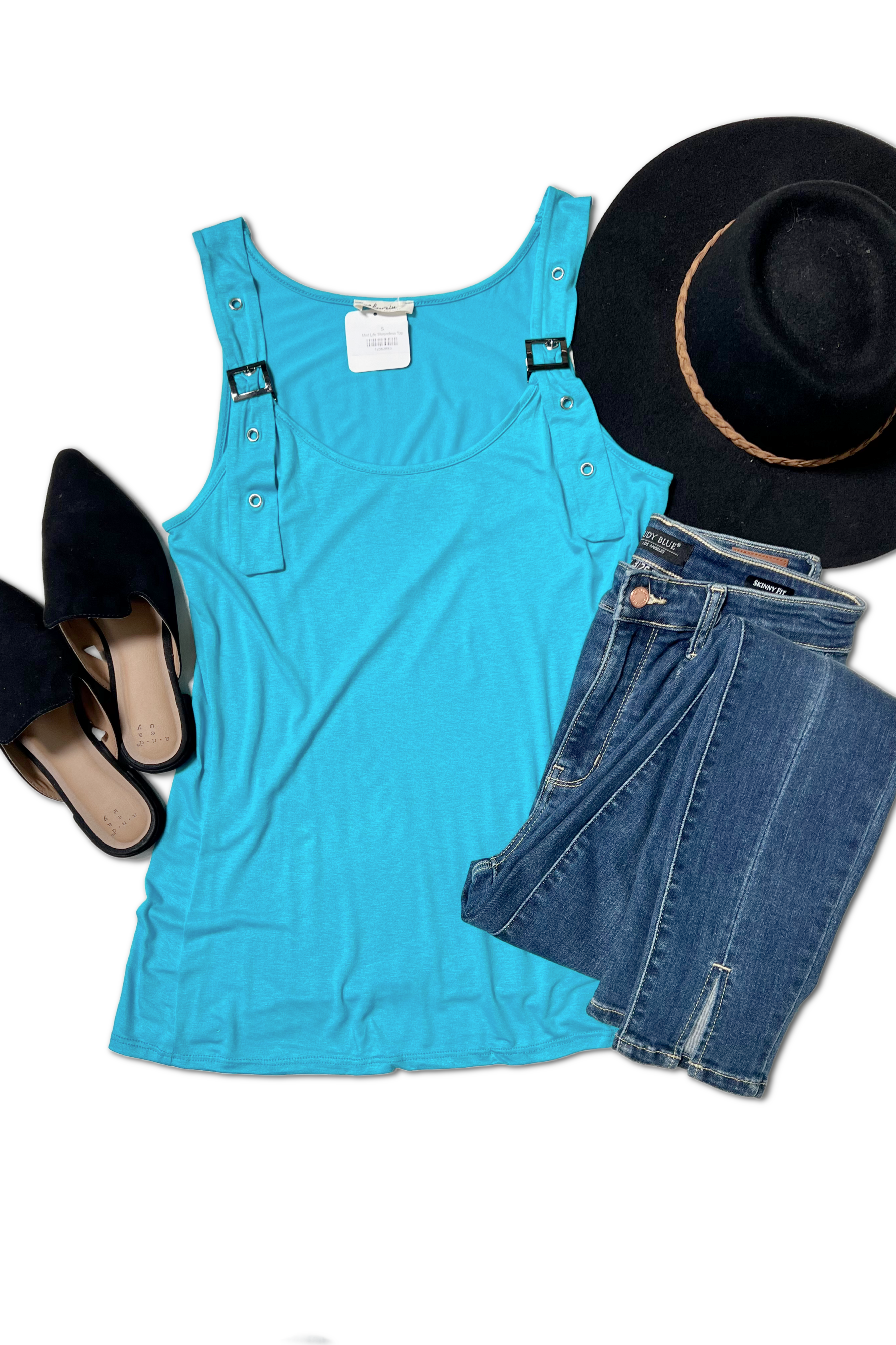Mint Life Sleeveless Top Boutique Simplified