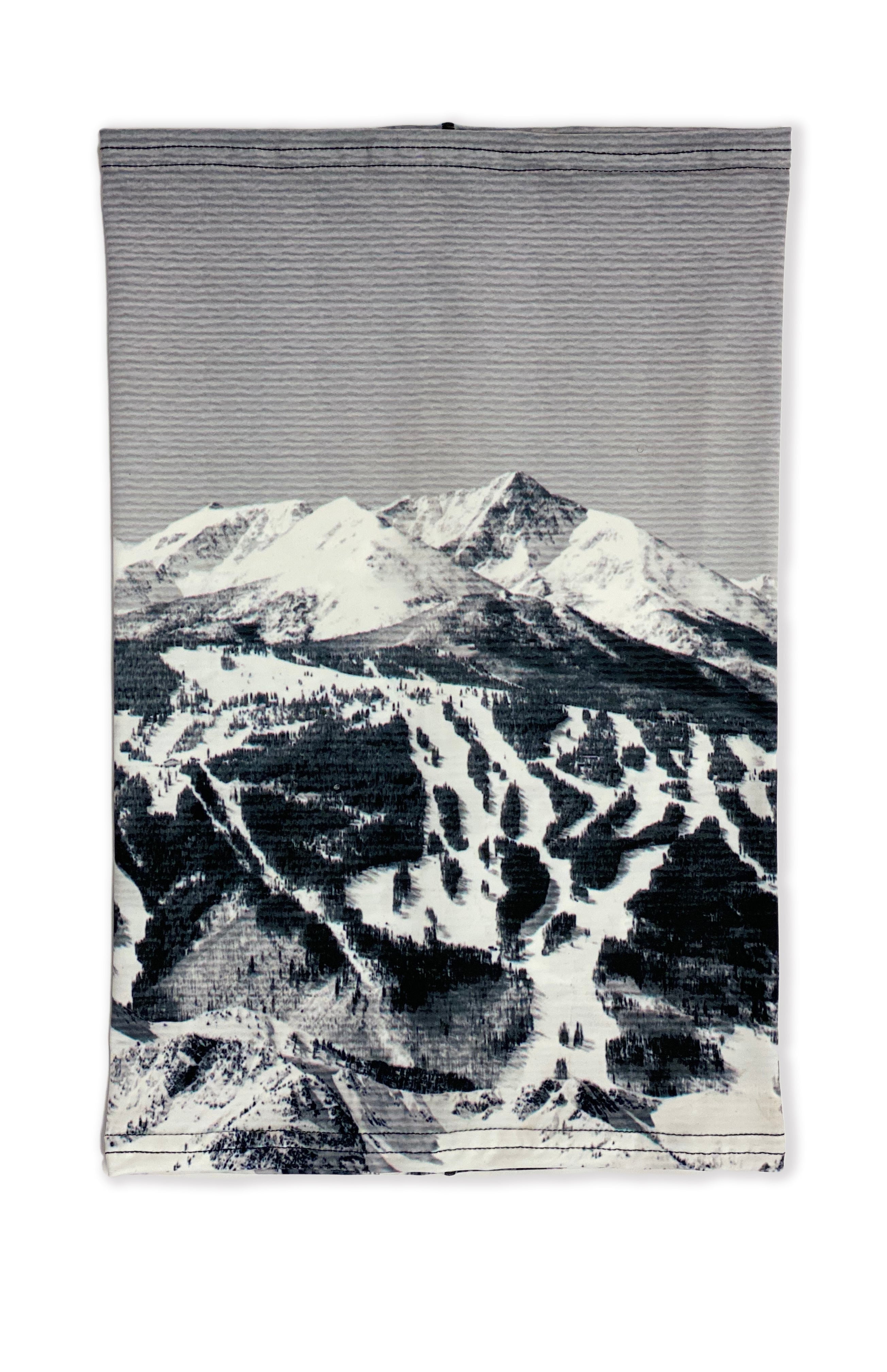 Black & White Ski Hill Neck Gaiter *FINAL SALE* Colorado Threads Clothing