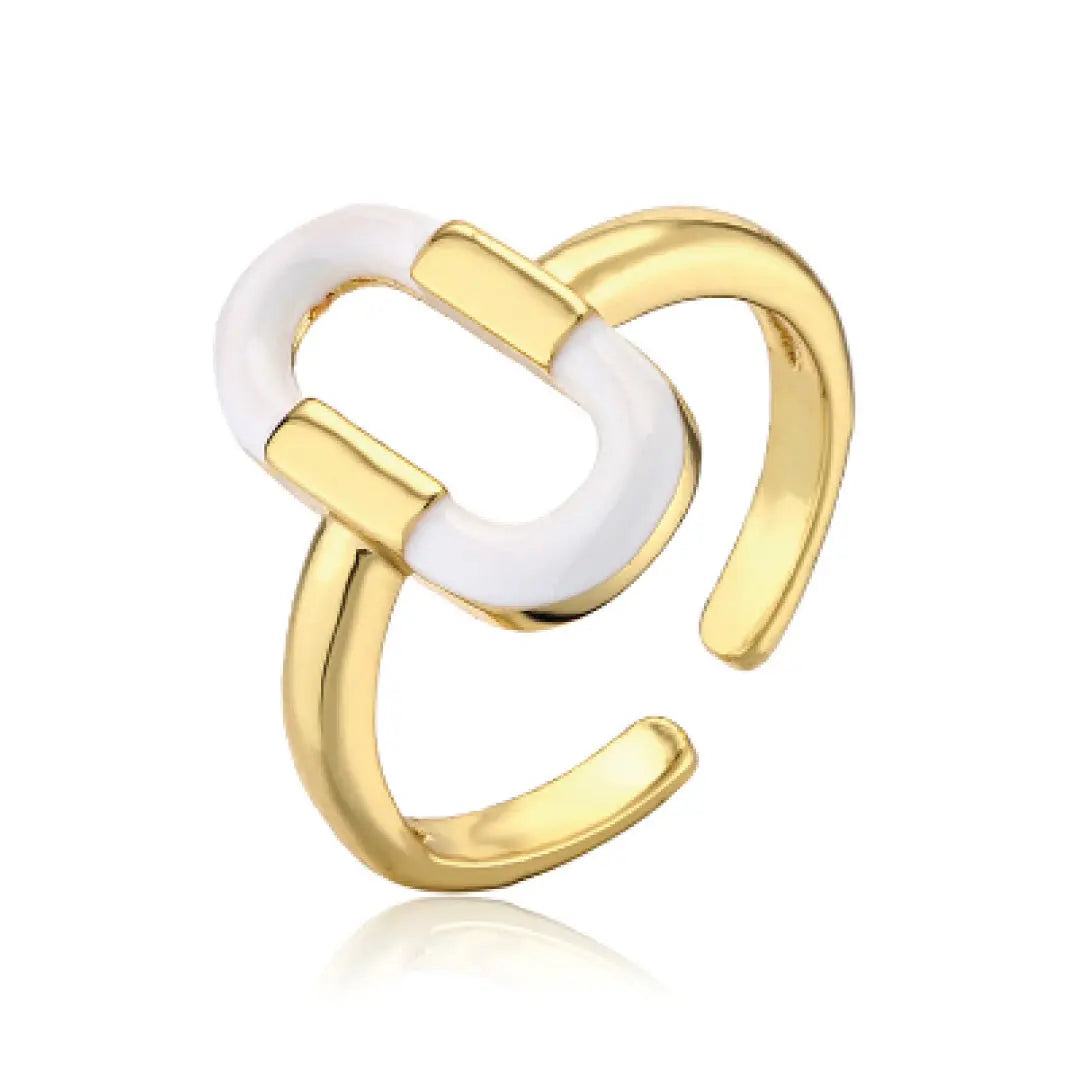 Joelle Adjustable Ring |  White |  Casual Chic Boutique