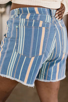 Judy Blue - Beach Striped Shorts JB Boutique Simplified
