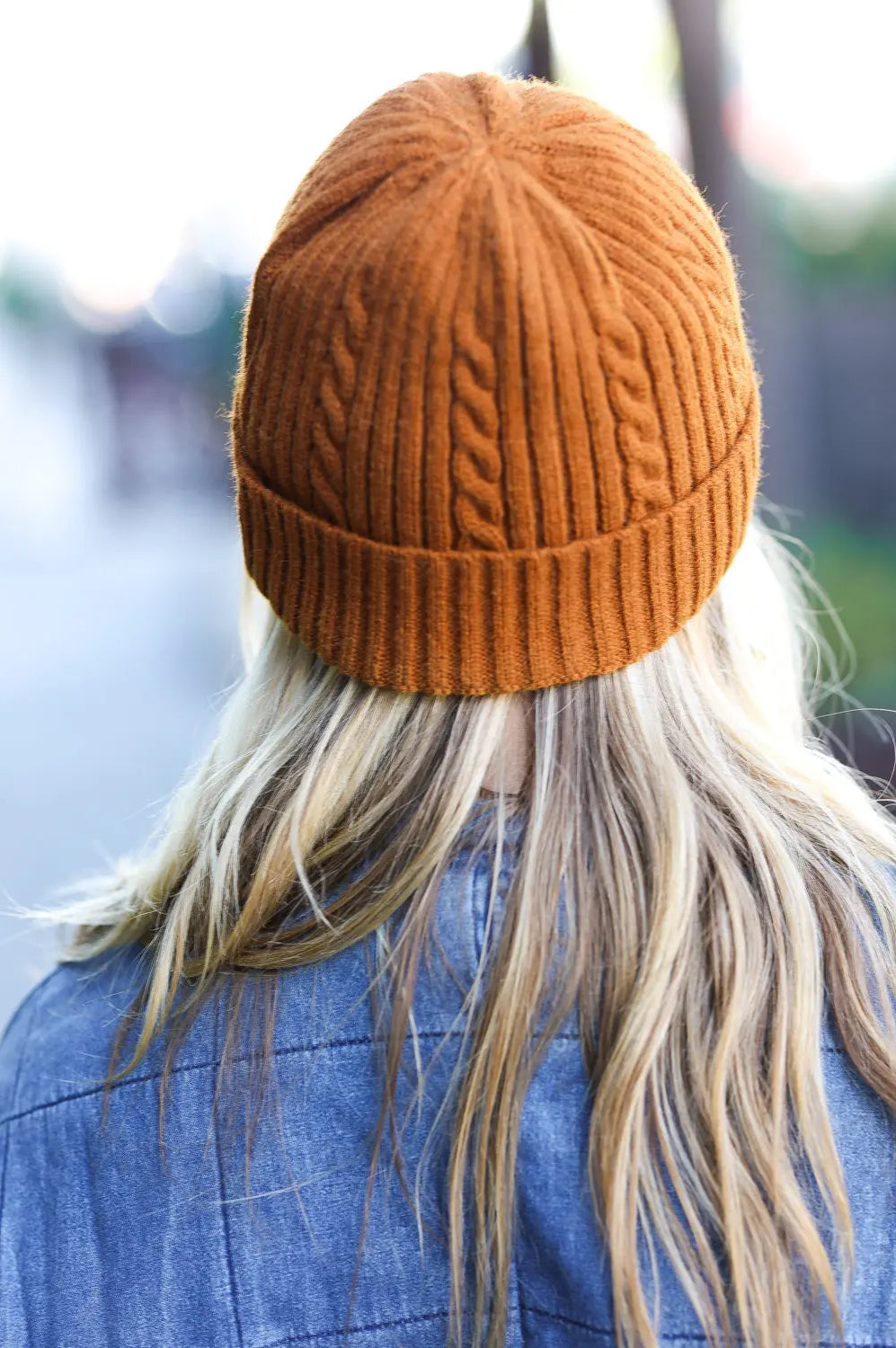 Let's Go Mustard Cable Knit Beanie ICON
