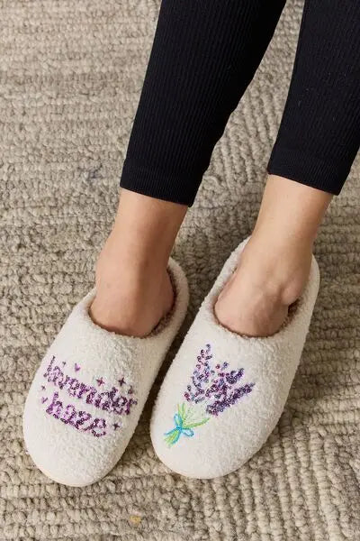 Melody Sequin Pattern Cozy Slippers Trendsi