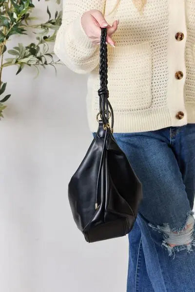 SHOMICO Braided Strap Shoulder Bag Trendsi