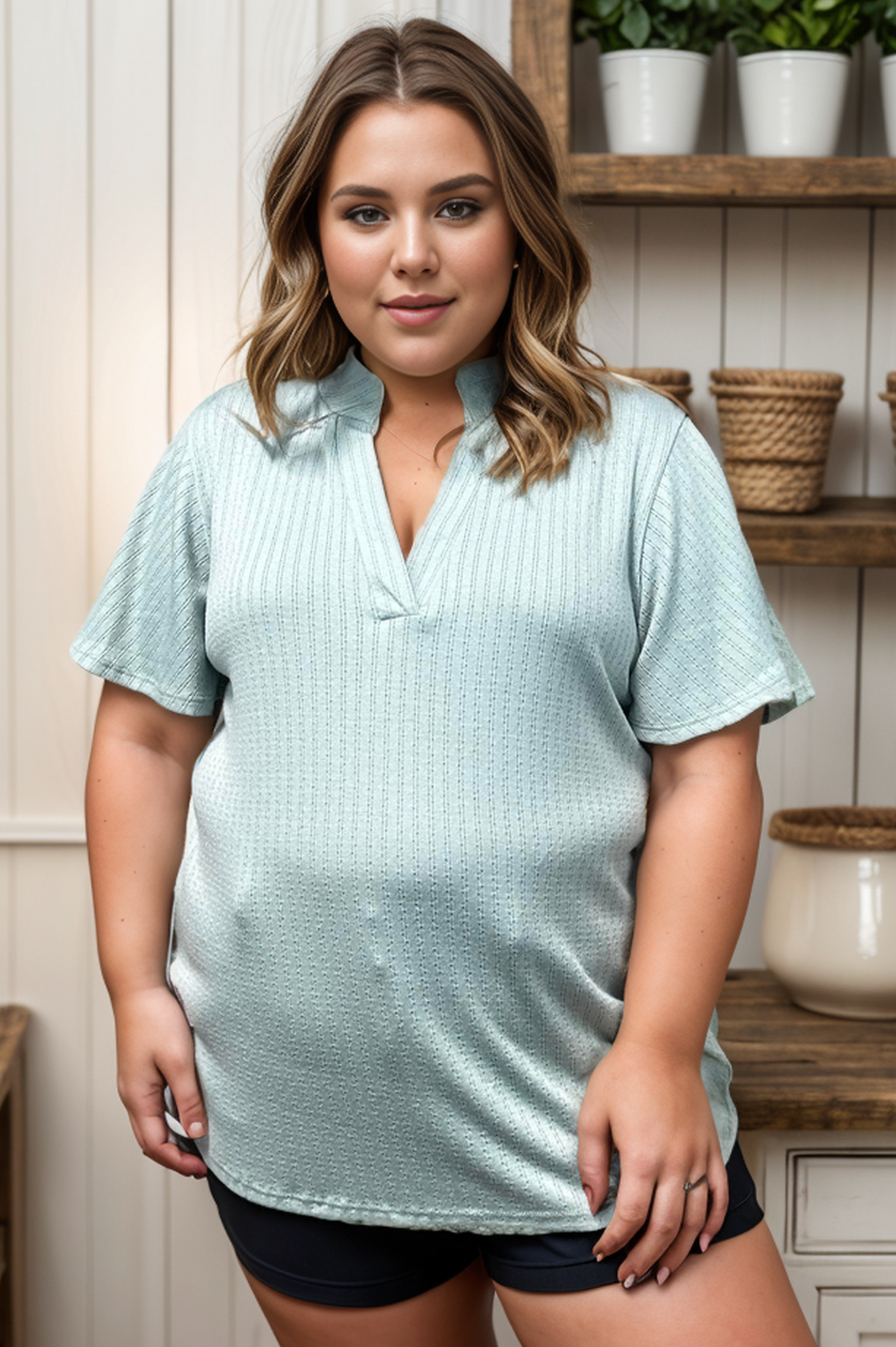 Simply Sage - Short Sleeve Gabby Boutique Simplified