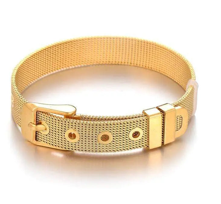 Stainless Steel Slider Bracelet -Gold |   |  Casual Chic Boutique