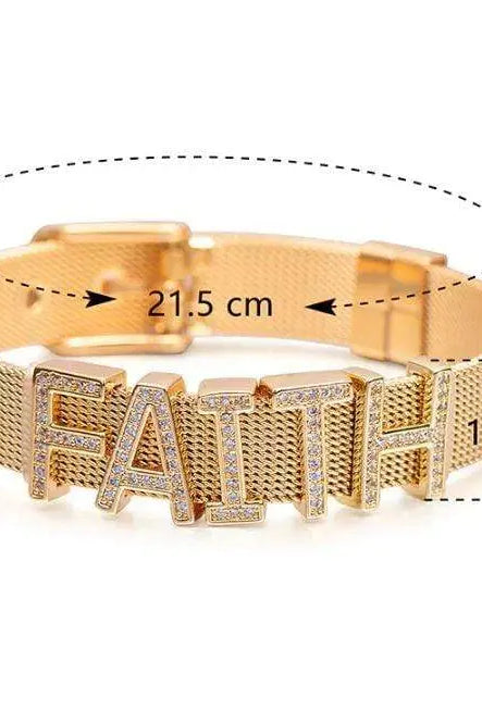 Stainless Steel Slider Bracelet -Gold |   |  Casual Chic Boutique