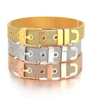 Stainless Steel Slider Bracelet -Rose Gold |   |  Casual Chic Boutique