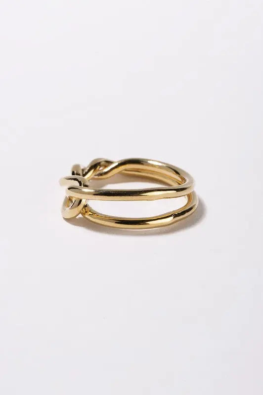 Twisted ring - gold Lilou