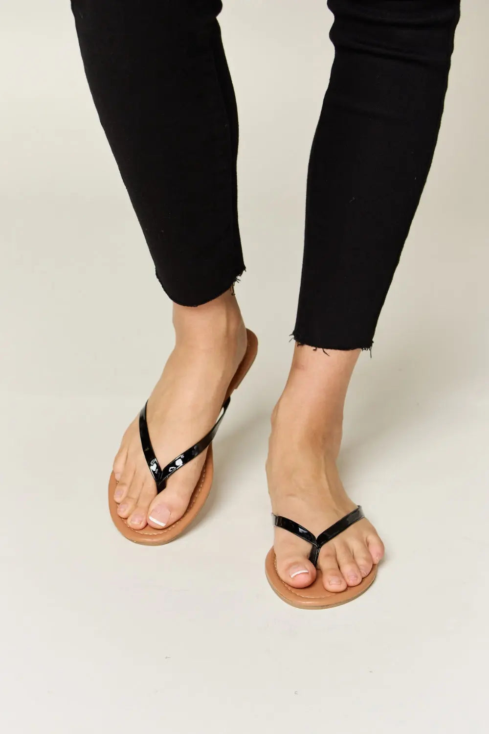 WILD DIVA PU Leather Open Toe Sandals Trendsi