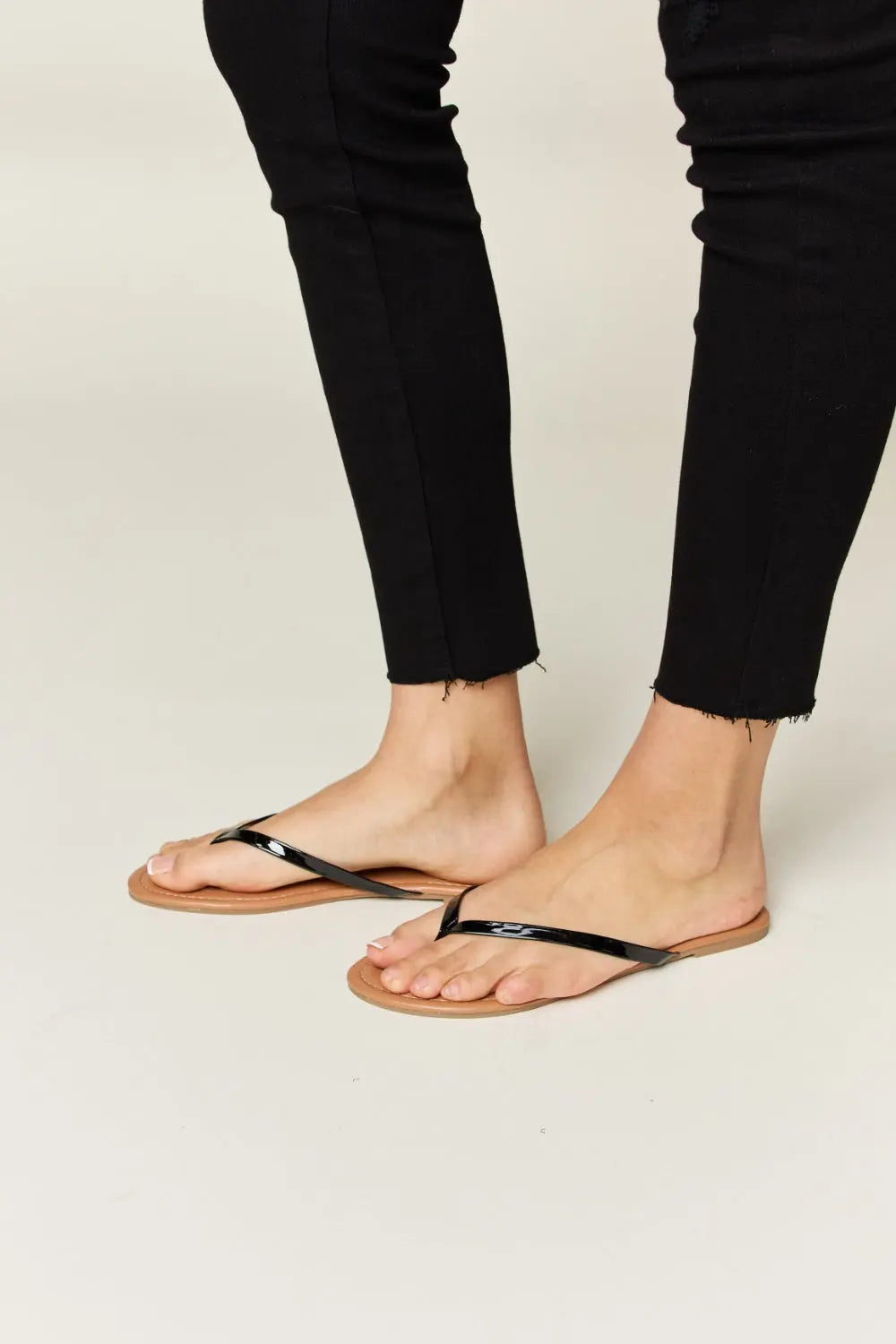 WILD DIVA PU Leather Open Toe Sandals Trendsi