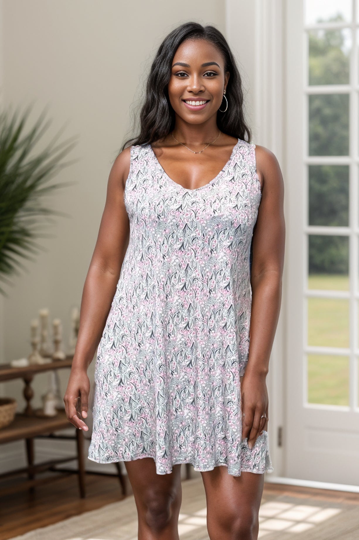 Whimsical Floral Swing Dress Boutique Simplified