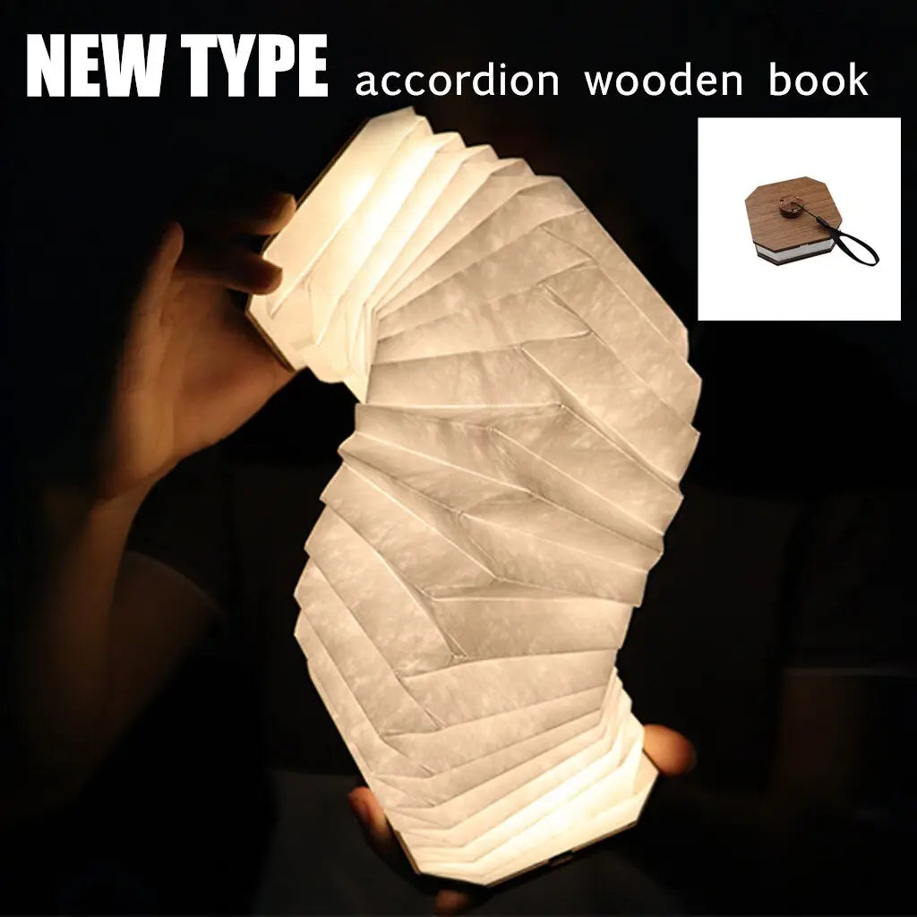 Wooden book 360 Degree Night Light Lamp Icespheric