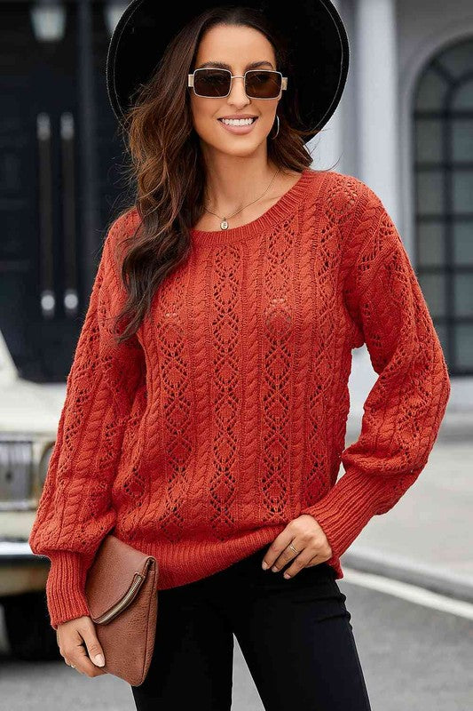 Camille Cable-Knit Sweater ClaudiaG Collection