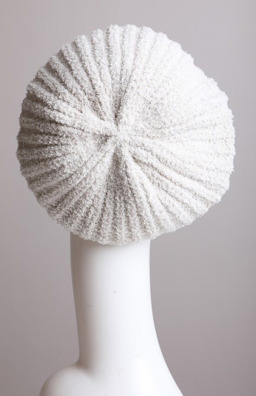 Boucle Rib Knit Beret Leto Accessories