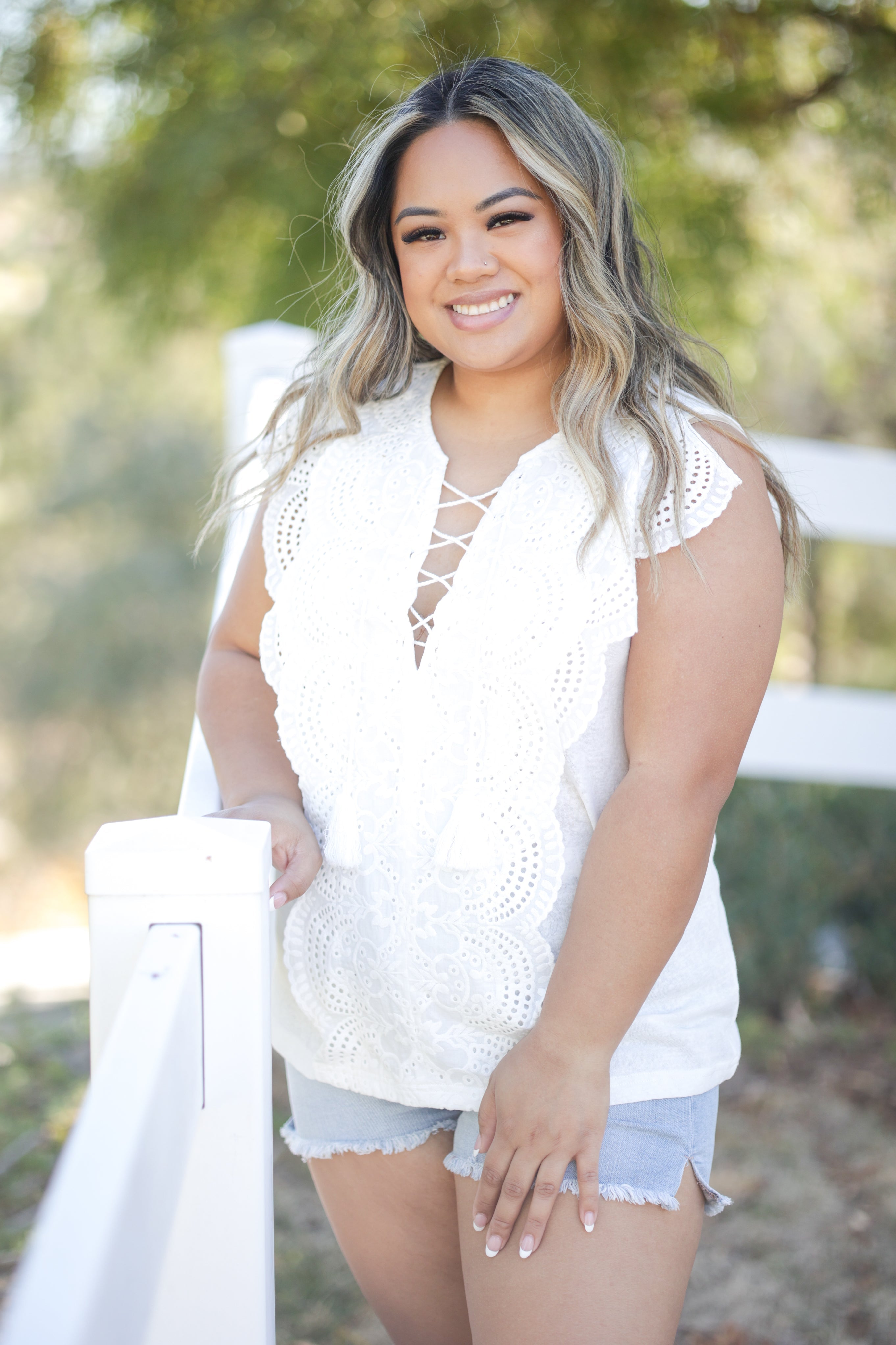 Addicted To You Eyelet Lace Top Boutique Simplified