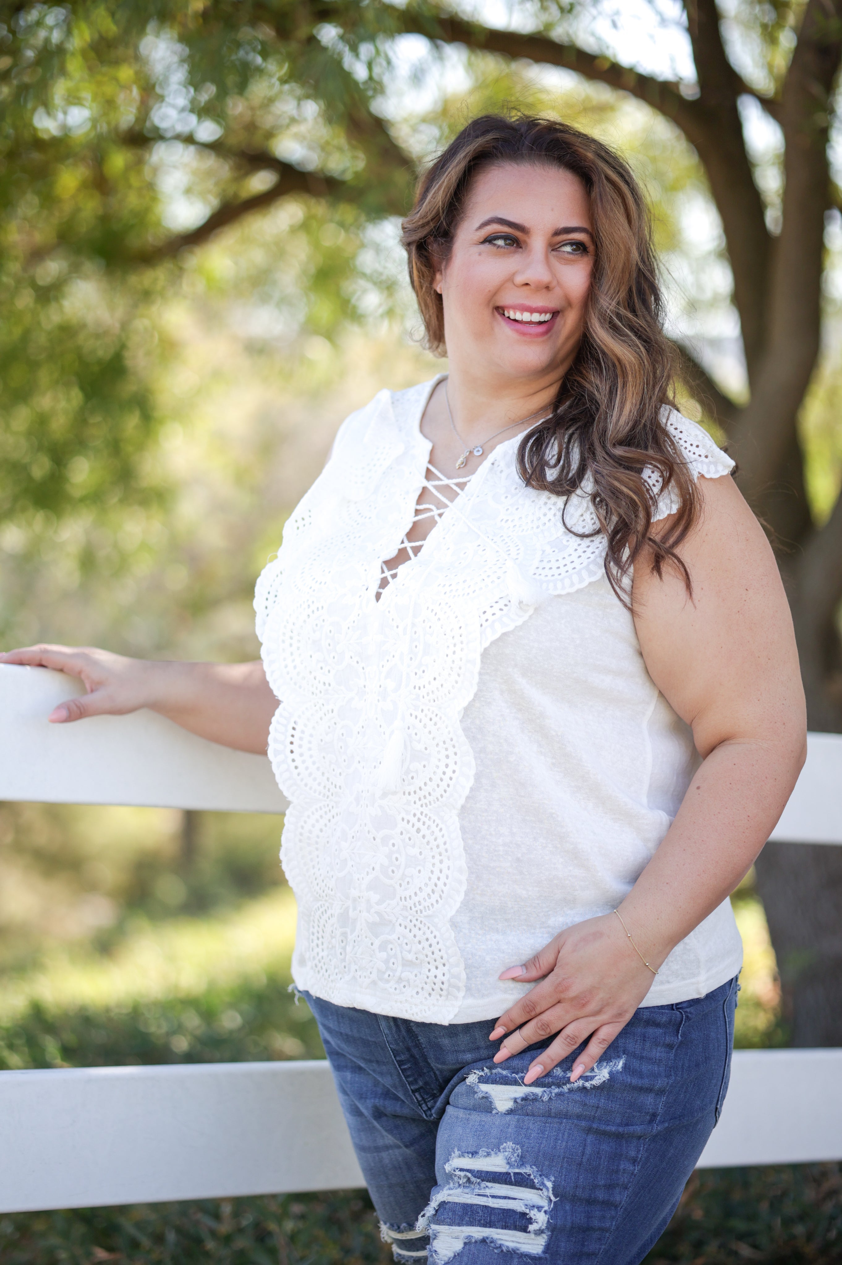 Addicted To You Eyelet Lace Top Boutique Simplified