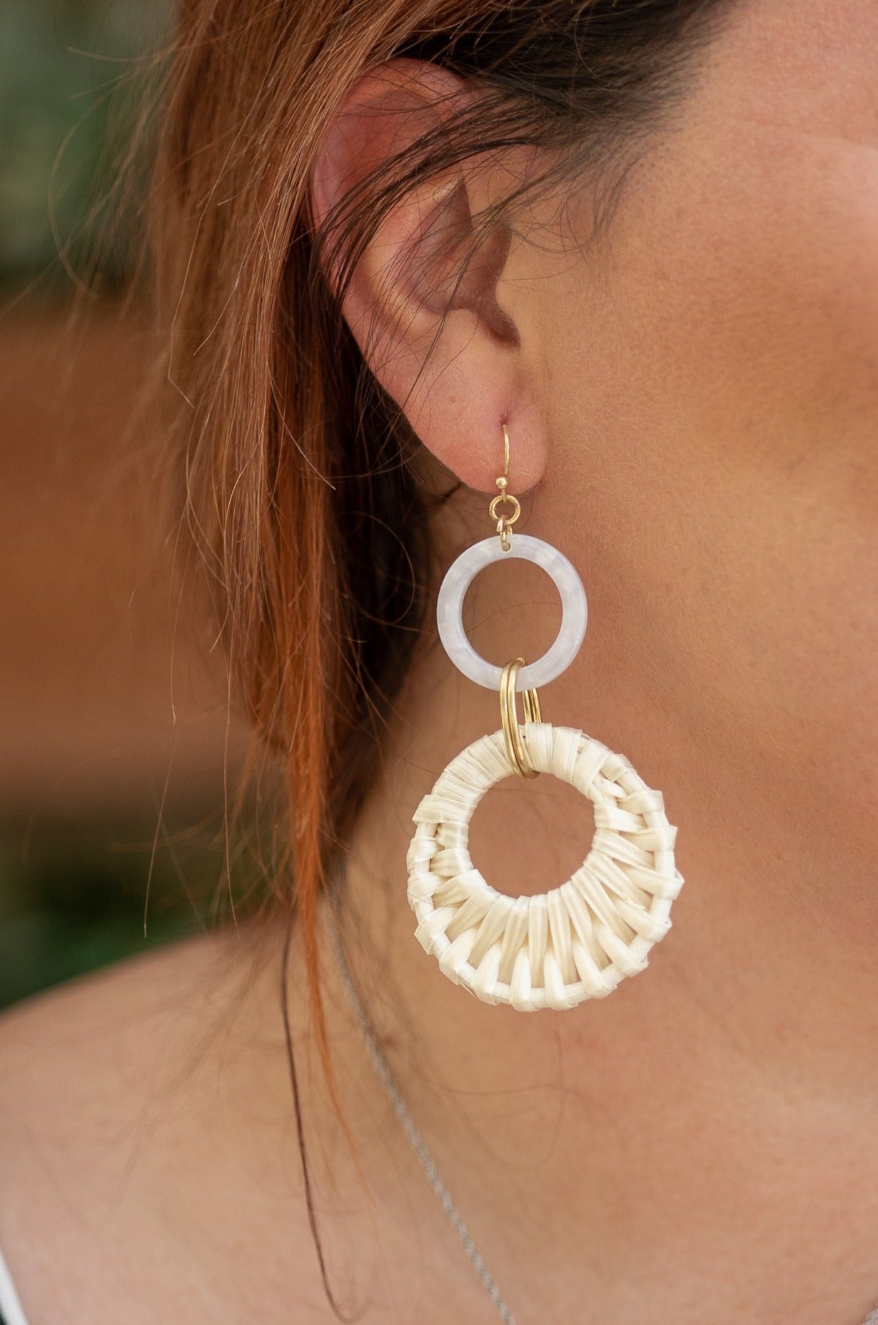 Basket Weaved Drop Earrings Accessories Boutique Simplified